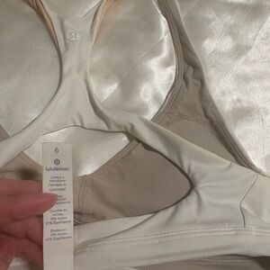 lululemon athletica Neutral Beige Racerback Sports Bra